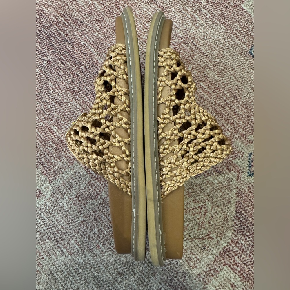 Joie women’s weaver slide sandal in golden taupe size 8 - Picture 9 of 9